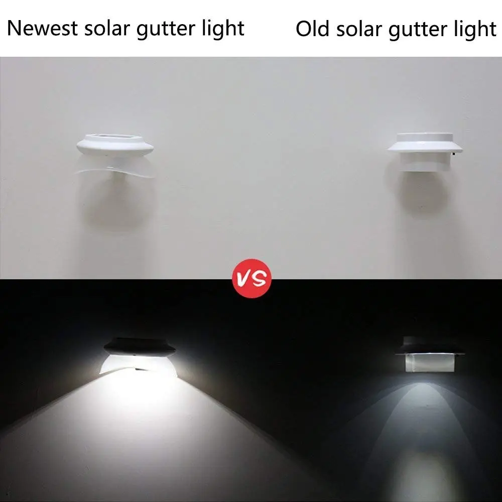 3 светодиодный уличный светильник на солнечных батареях s лампа около желоба