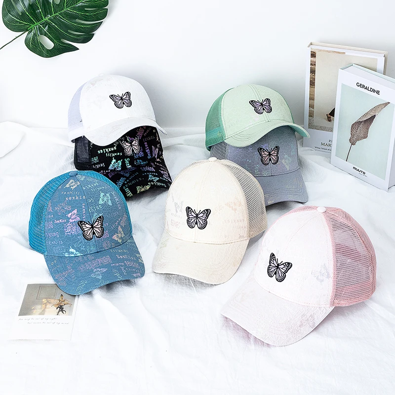 

Baseball Cap Adorable Sun Caps Fishing Hat for Men Women Unisex-Teens Embroidered Snapback Flat Bill Hip Hop Hats