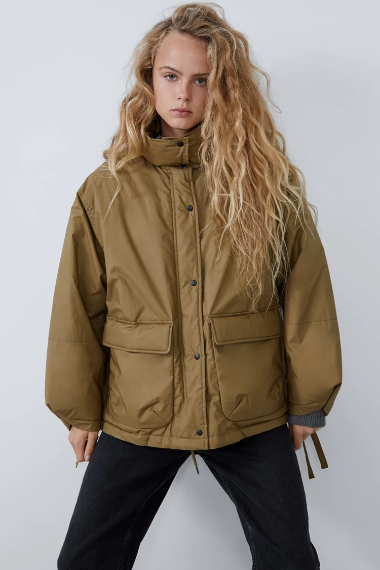 

Женское однобортное Свободное пальто, Модная хлопковая куртка с карманами в европейском и американском стиле на зиму, 2021