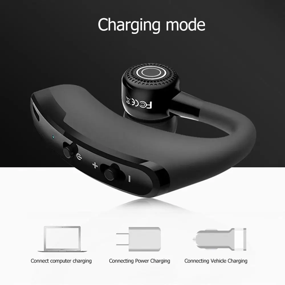 V9 Handsfree Беспроводная бизнес Bluetooth гарнитура с микрофоном для водителя спортивные
