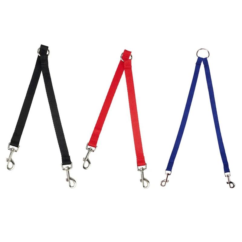 Двойной поводок собаки эластичный Pet пара прогулочные провода растягивающаяся