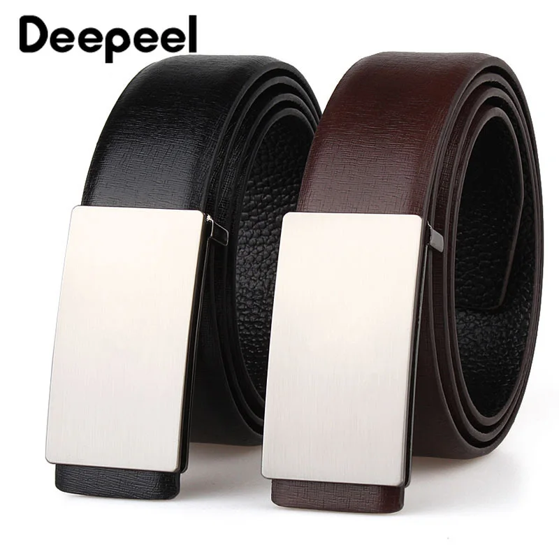 

Deepeel 3.3X105-125 см Высокое качество дизайнер Ремни для Для мужчин простые универсальные металлическая застежка-Пряжка второй Слои из воловьей к...