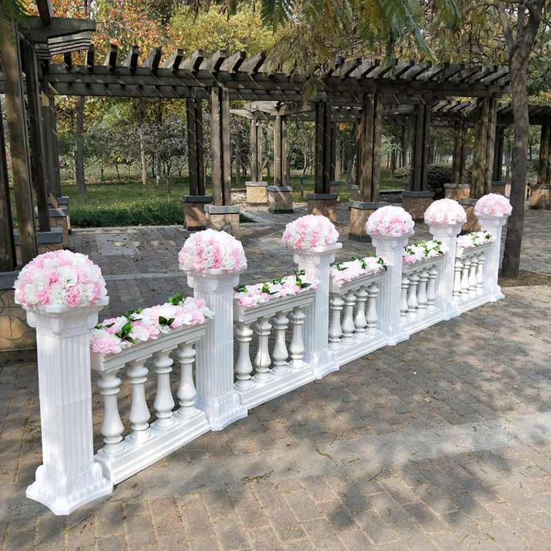 Новинка недорогой цветочный шар римская колонна дорожный свинцовый Фотофон для