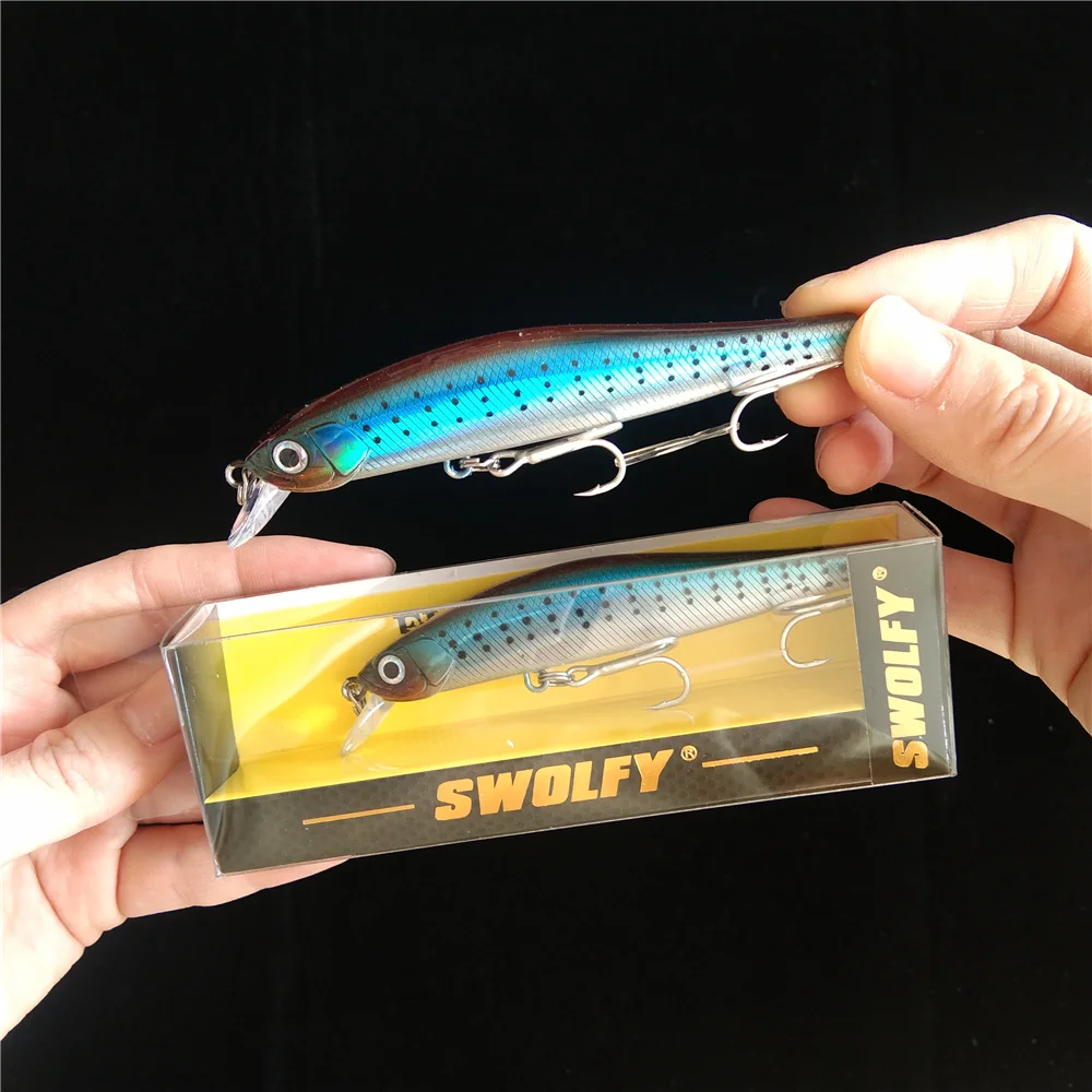

Swolfy 3pcs 10cm 12g Fish Wobbler Tackle Crankbait Artificial Hard Bait Swimbait Pesca