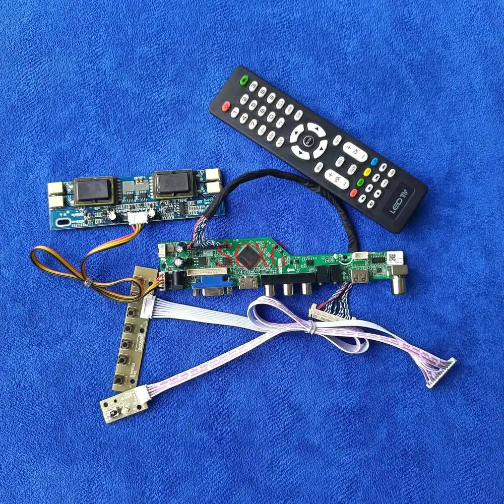 

Fit M185B1-L01/TMS185WX1-01TB LCD matrix drive board 30-Pin LVDS 4CCFL USB VGA AV HDMI-compatible 1366*768 DIY kit Signal Analog