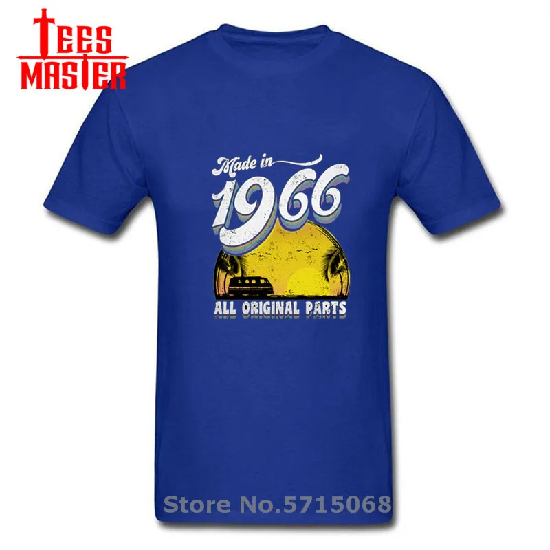 Geek Parody Made in 1966 All Original Parts Men's T shirt 52th Birthday Gift Retro Tee Best father present vintage T-shirts | Мужская