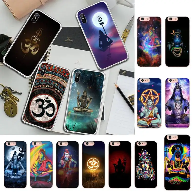 

FHNBLJ Lord Shiva Hindu God Buddha India Phone Case for iPhone 11 12 13 mini pro XS MAX 8 7 6 6S Plus X 5S SE 2020 XR case