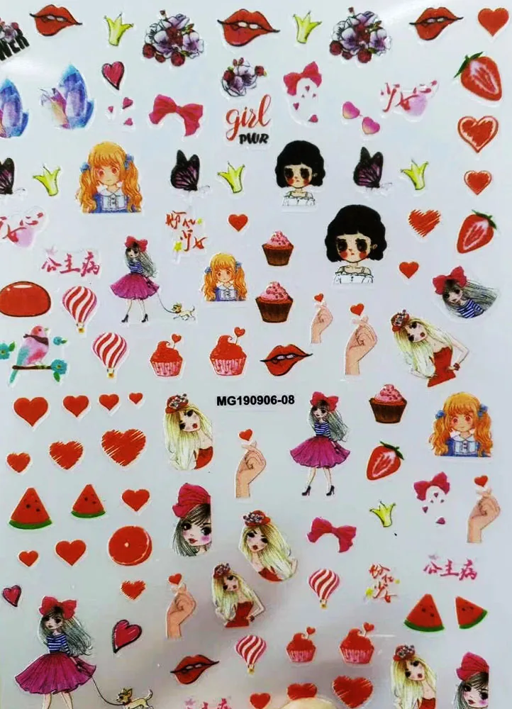 Новое поступление Модные Переводные картинки наклейки для дизайна ногтей