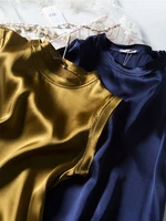 mayabee silk satin vest t shirt 2021 springsummer plus size mulberry silk suspender with sleeveless bottoming top for women