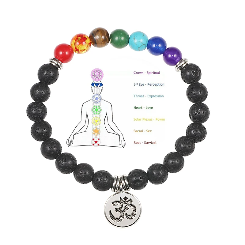 Бусины Из Черной Лавы для мужчин и женщин изящные буддийские кулоны с изящными