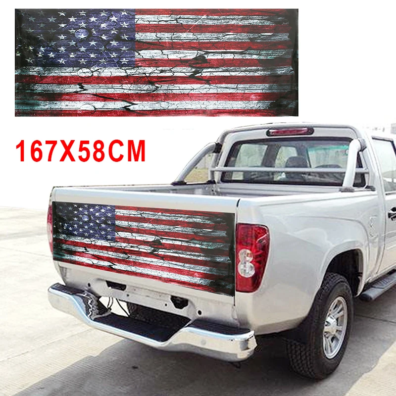 

Novel Design Sticker Popular Truck Decor Fashion Vinyl Wrap American Flag