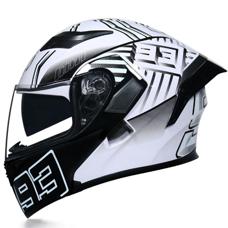 

Motorcycle helmet Men's and women's four seasons helmet Personalized motorcycle helmet Anti-fog dual lens helmet