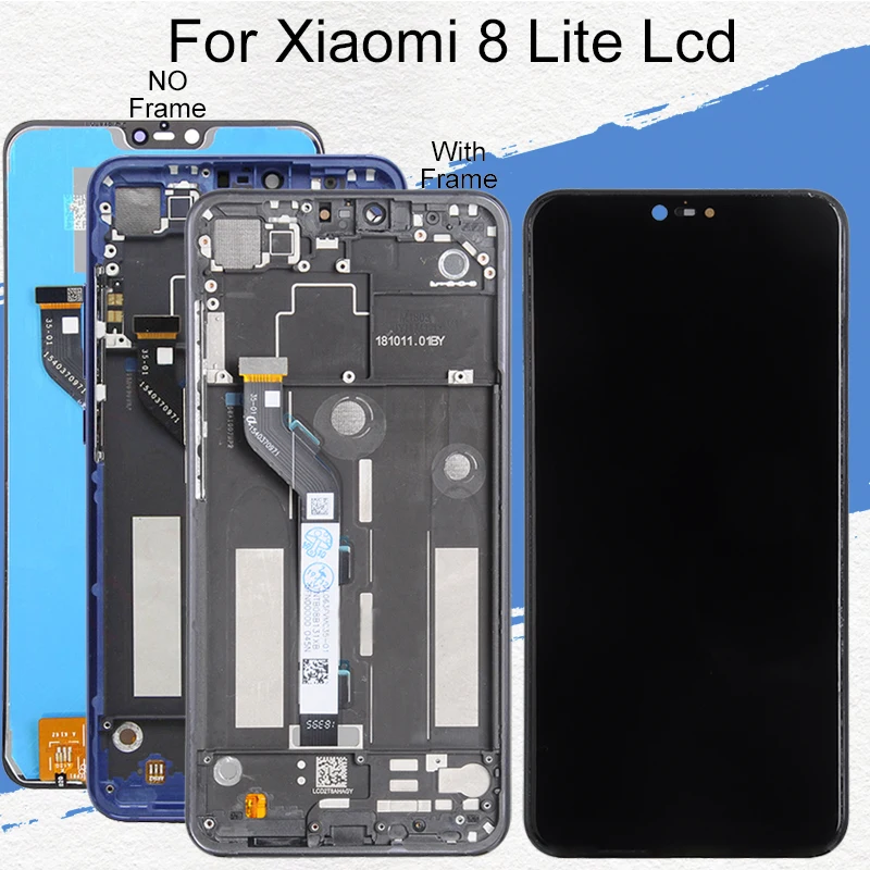 Dinamico 6 26 дюймов MI 8X дисплей для XiaoMi Mi 8 Lite Lcd|Экраны мобильных телефонов| |
