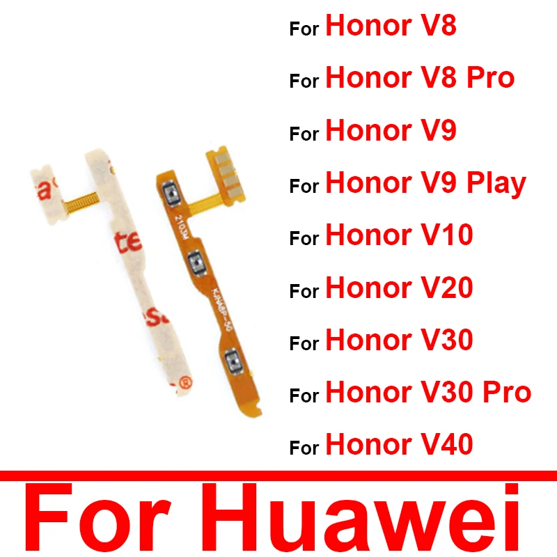 

Гибкий кабель питания и регулировки громкости для Huawei Honor V8 Pro, V9 Play, V10, V20, V30 Pro, V40, запасные части для ремонта