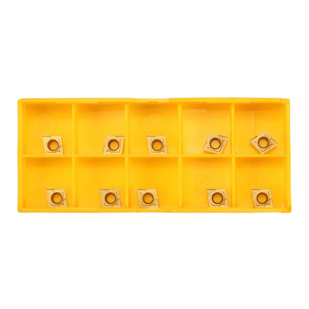 

10Pcs CCMT060204 Blade Lathe Inserts for Steel Processing Milling Machine Parts