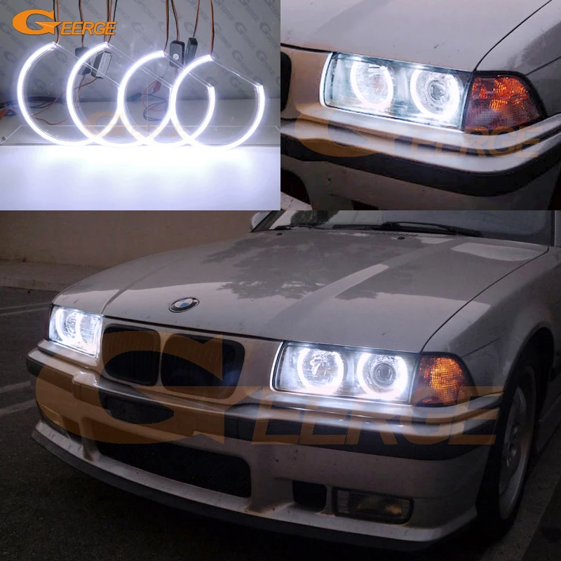 Для BMW E36 318I 323I 325I 328I 1992 1998 евро фара отличная ультра яркая COB комплект светодиодов