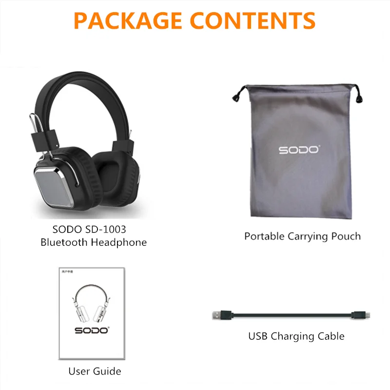 SODO SD 1003 беспроводные наушники Bluetooth вкладыши проводное Беспроводной складные 5 0
