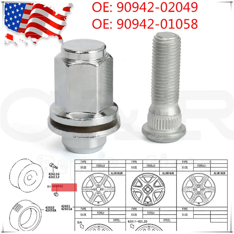 Колесо волочения стержня + шариковая гайка 12 мм x 1 5 для Toyota 4runner Avalon Lexus GX460/470