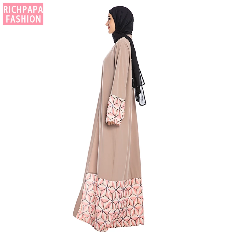 Зимнее кимоно абайя Дубай турецкий хиджаб мусульманское платье джилбаб