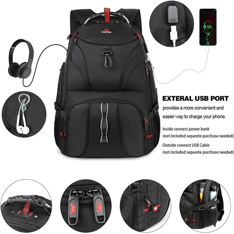 Дорожный рюкзак Matein 55L черный 18 дюймов женские и мужские сумки с весовой шкалой