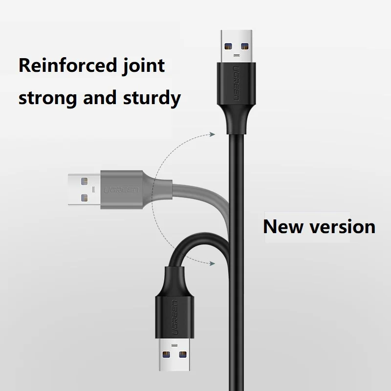 Ugreen USB удлинитель для мужчин и женщин кабель для зарядки данных подключение к компьютеру клавиатура U диск Мышь Интерфейс расширение li