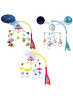 musical baby crib mobile toy with light music projector timing function cartoon rattles remote control musical toy for newborn