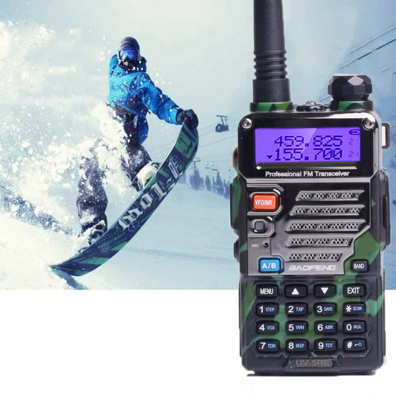 UV-5RE портативная рация Baofeng двухдиапазонный радиоприемопередатчик Cb Ham Uhf 400-520 МГц