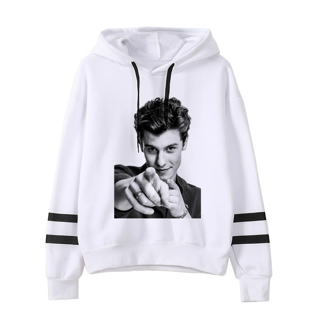 

Толстовка Shawn Mendes женская с капюшоном, свитшот с принтом в стиле хип-хоп, худи с длинным рукавом, пуловер, пальто для девушек и женщин, на осен...