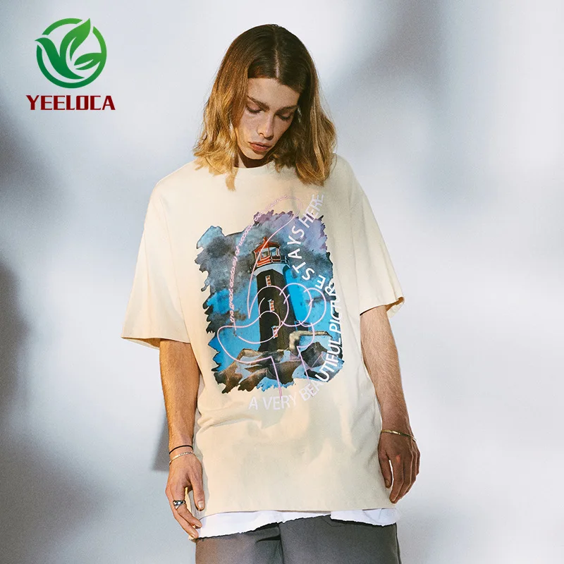 Футболка мужская с коротким рукавом топ в стиле хип-хоп унисекс Модная