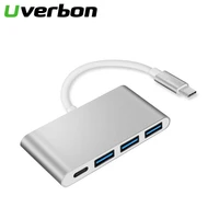 4 in 1 type c hub type c to usb2 03 0c 4 ports adapter 50w pd fast charging 5gbps super speed data transfer dock for macbook