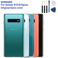 original battery glass back cover door for samsung s10x sm g9730 s10 plus sm g9750 rear housing protective back cover phone case