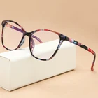 Оптические очки для чтения для мужчин и женщин, винтажные прозрачные очки кошачий глаз в пластиковой оправе, для работы за компьютером