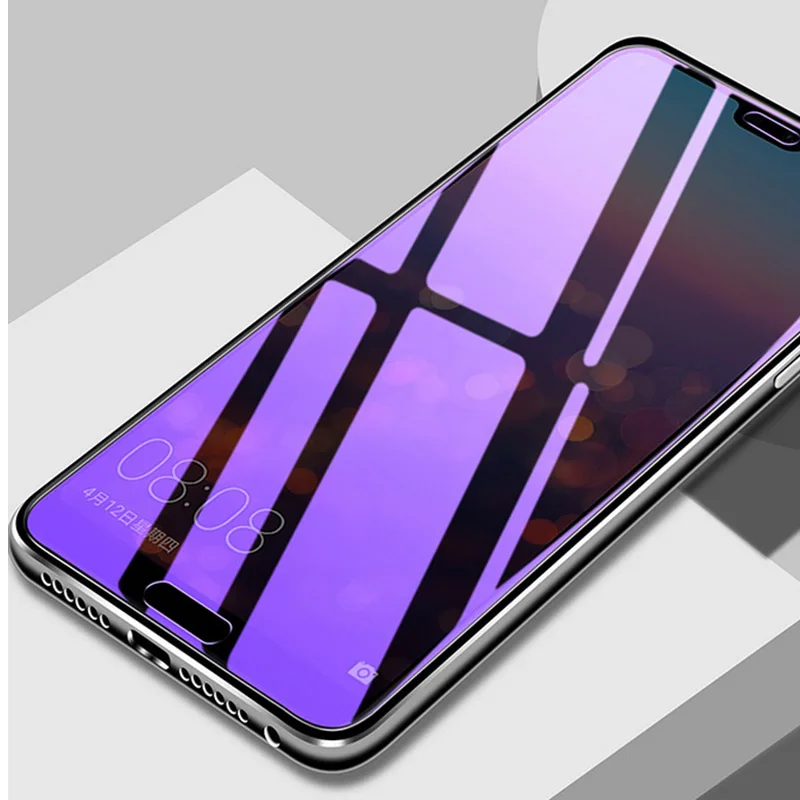 Анти-синий луч фиолетовый светильник из закаленного стекла для huawei Honor 8A 8C 7X 8X 6X 7C