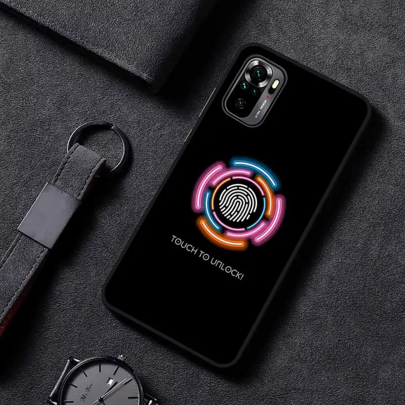 

ins black series locked Phone Case For Xiaomi redmi mi note 9 9a 8 8a 10 9 9s 8 8t 7 9t 10 pro max cover