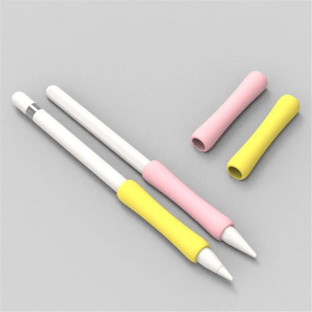 Фото Мягкий силиконовый чехол-накладка для стилуса, защитный чехол для Apple Pencil 1/2 №2