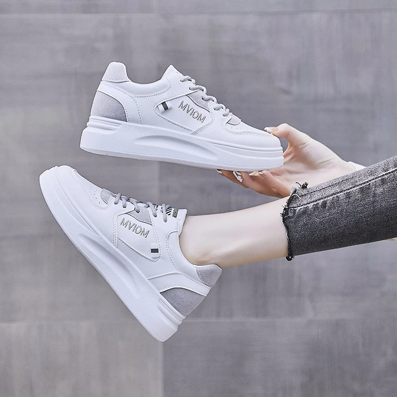 

2021 Spring Designer Wedges White Shoes Female Platform Sneakers Women Tenis Feminino Casual Female Woman Trainers Lady Chunky