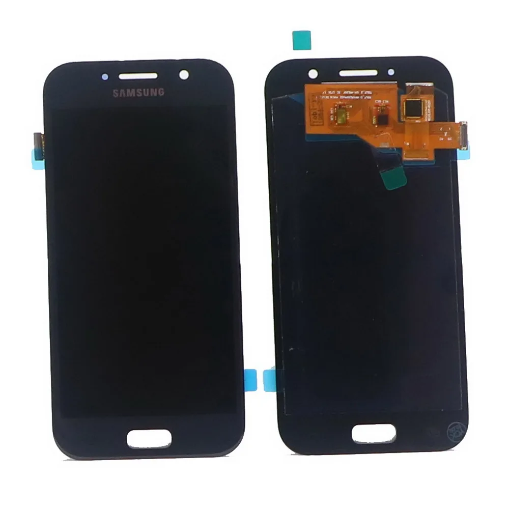 Протестированный супер AMOLED lcd для Samsung Galaxy A5 A520 A520F SM-A520F телефон lcd дисплей кодирующий преобразователь сенсорного экрана в сборе