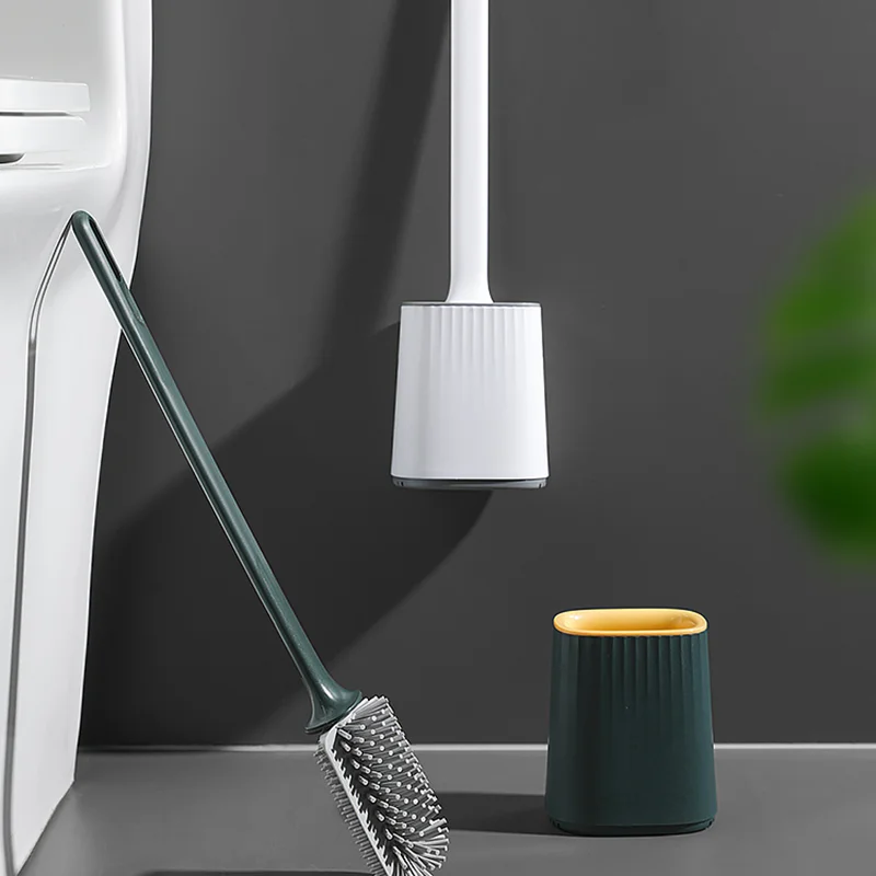 

The New Multifunctional Silicone Toilet Brush Has No Dead Ends Decontamination Cleaning Tool and Waterproof Bathroom Accessories