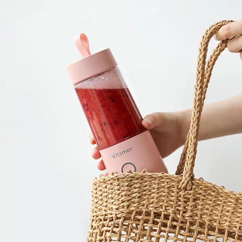 

350ml Portable Juicer Electric USB Rechargeable Smoothie Blender Machine Mixer Mini Juice Maker Fast Food Processor Mobile Mixer
