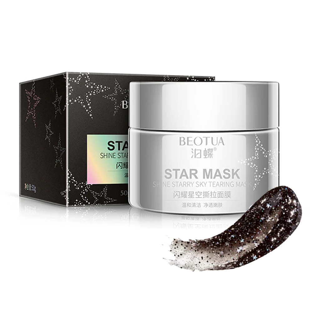 60 мл Звездная маска для лица с черными точками удаления черных точек блестящая