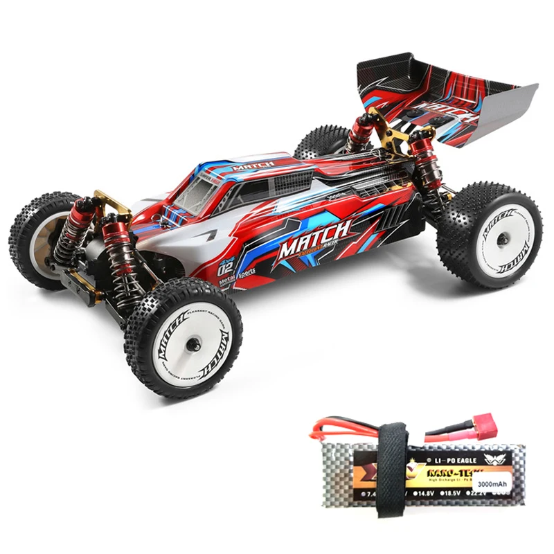 

Wltoys 104001 высокоскоростной Багги 1/10 внедорожник 2,4G 4WD 45 км/ч Металлический корпус Радиоуправляемый автомобиль RTR с обновленной батареей 3000 мА...