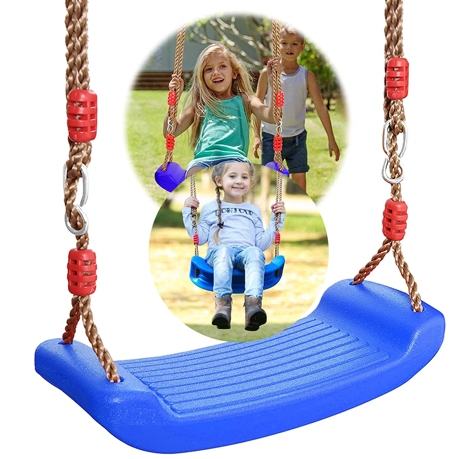 

Children's Garden Swing With Adjustable Ropes Sling Safety Buckle For Kids Garden Outdoor Indoor Playground Children Outdoor Toy