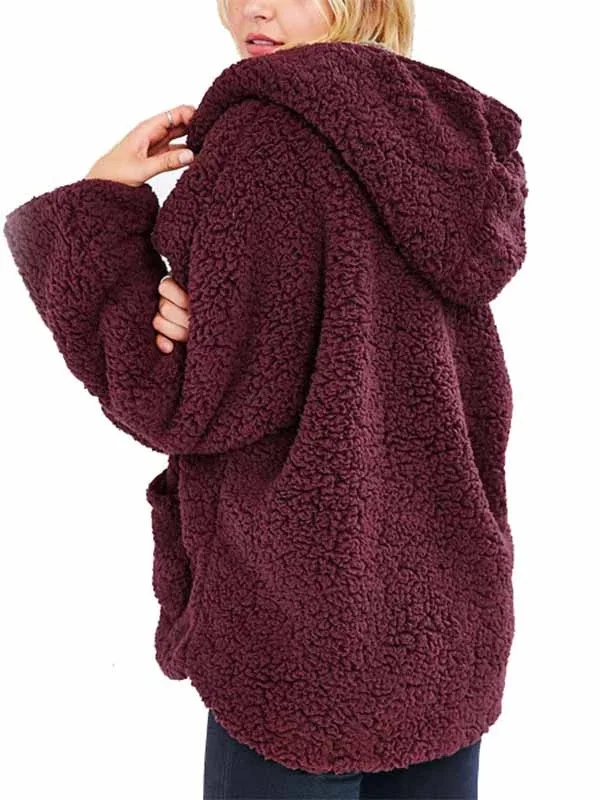 Женское плюшевое пальто из искусственного меха зимняя теплая пушистая куртка с