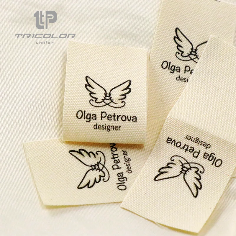 Этикетка из хлопка с индивидуальным рисунком 25*70 мм | Дом и сад