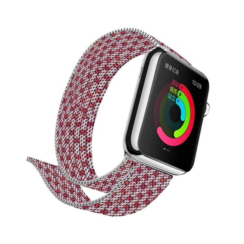 Миланская петля полоса дизайн для Apple Watch полосы 44 мм серия 4 40 мм магнитный браслет браслеты для Iwatch серии 3 ремешок