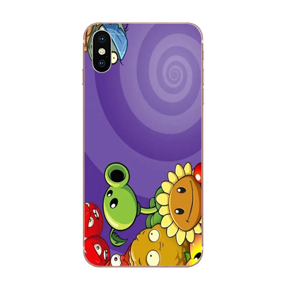 Мягкий Кап Coque с изображением героев Plants Vs Zombies Растения против Зомби для samsung Galaxy