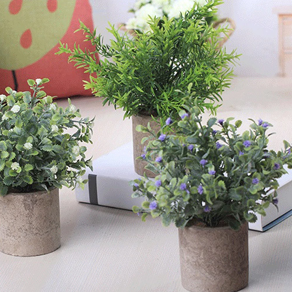 Пластиковые сушеные искусственные маленькие растения имитация цветов украшение