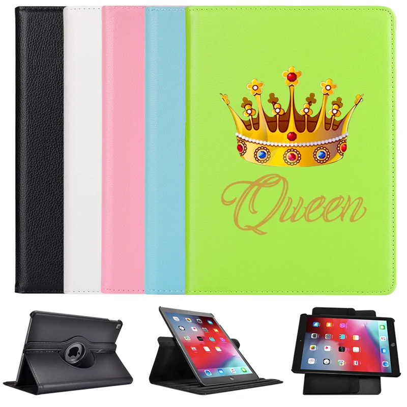 Чехол Queen Crown для iPad Pro Mini 1 2 3 вращающийся на 360 ° кожаный защитный чехол задней