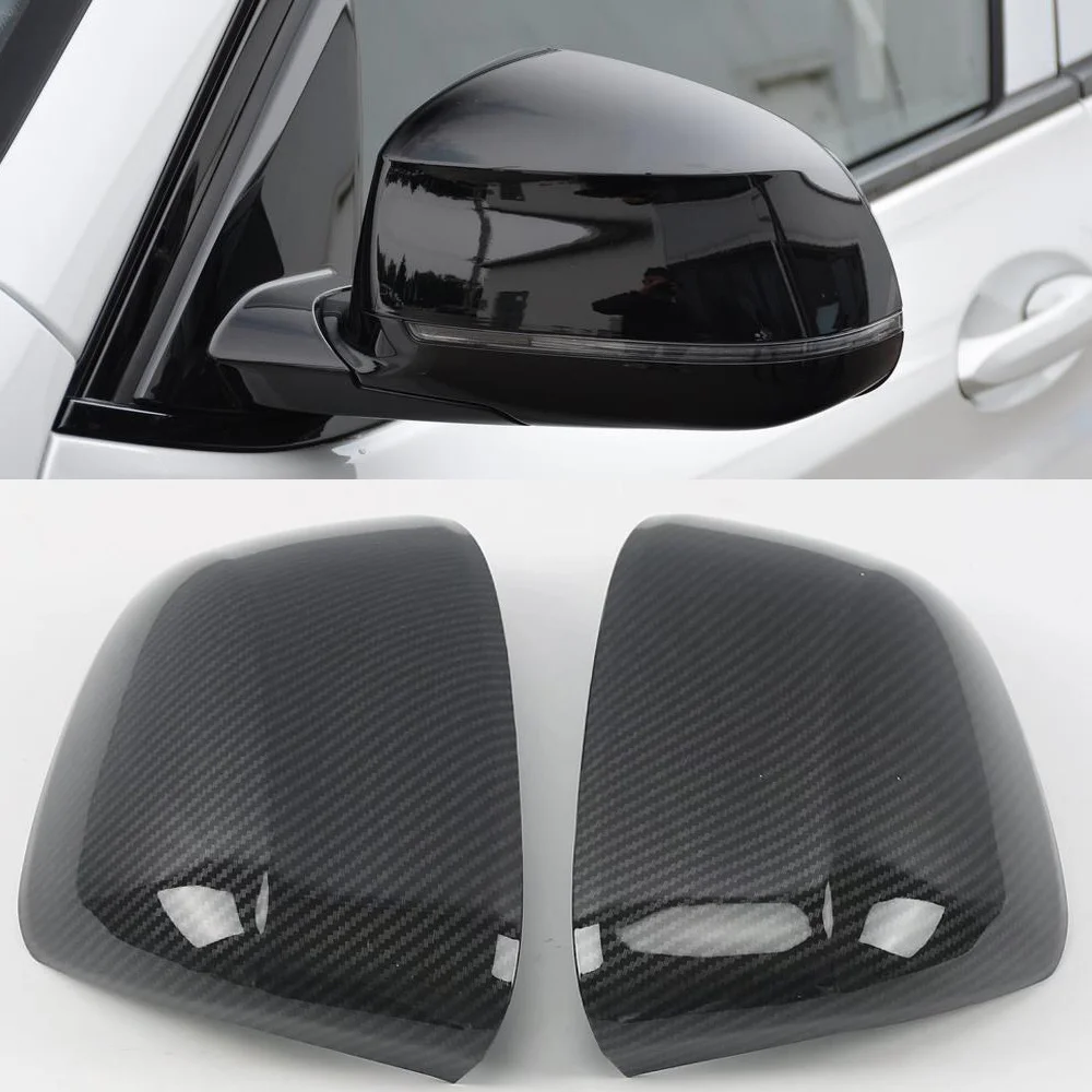 

Carbon Fiber Look Rear View Side Mirror Cover For BMW X3 G01 2017-2021