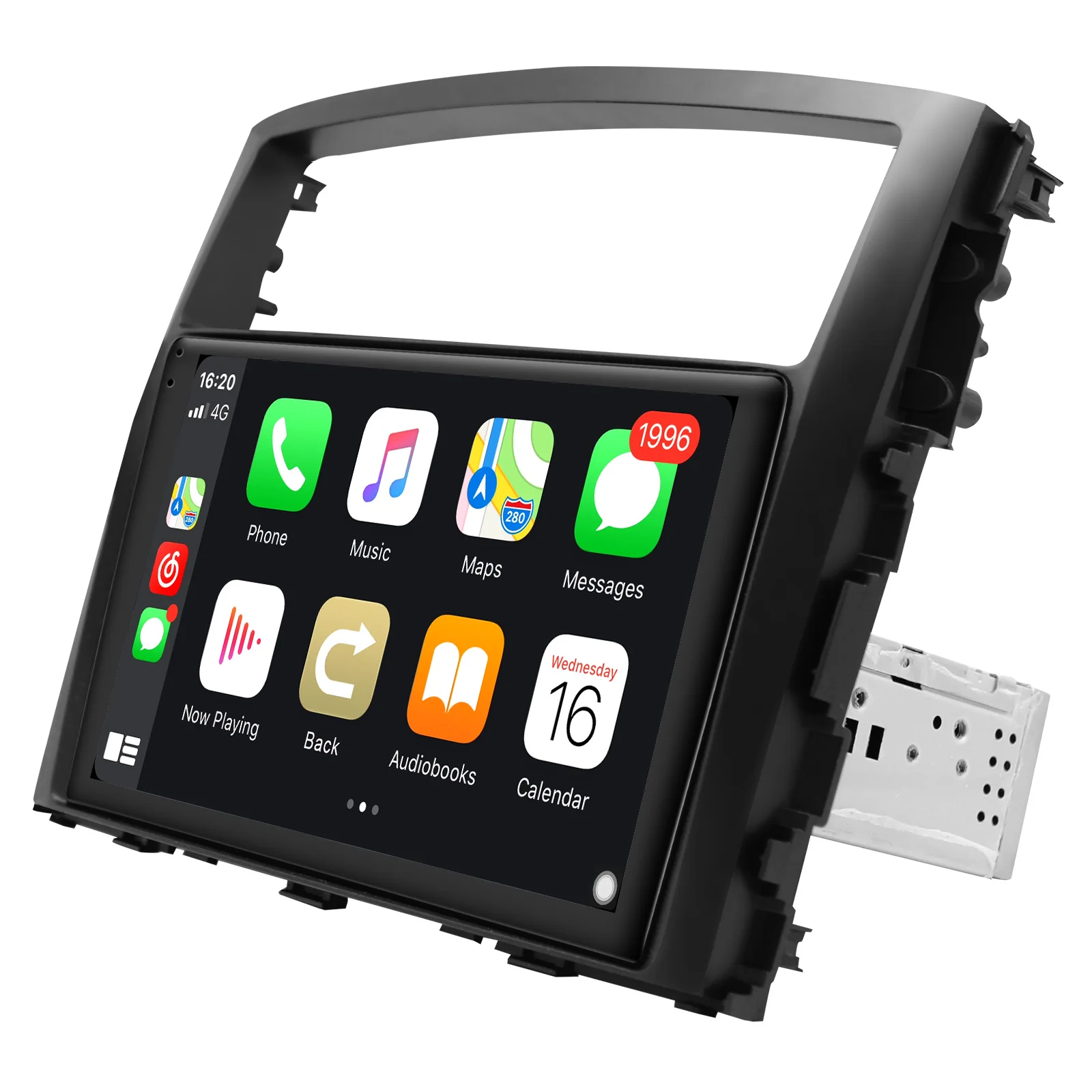 구매 9 인치 안드로이드 10 카 내비게이션 시스템 중앙 멀티미디어 1 Din 오토라디오 무선 카플레이 와이파이 4G 미쓰비시 파제로 2006-2014 용, Android 10 차량용 네비게이션 시스템